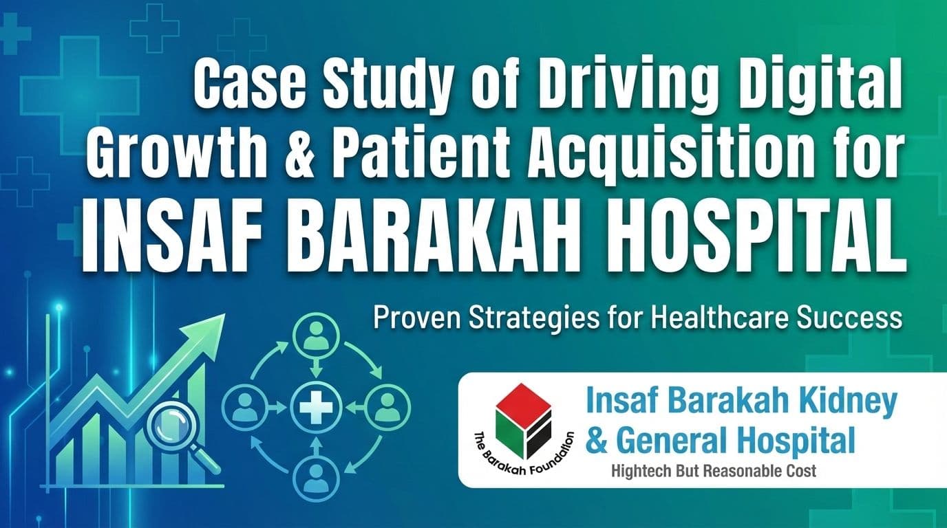 Case Study of Driving Digital Growth & Patient Acquisition for INSAF BARAKAH HOSPITAL